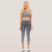 Leggings Capri Parties scintillant de Gradient Argent Capri Leggi (Recto)