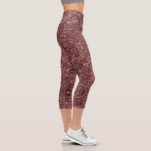 Leggings Capri Parties scintillant de mode rustique moderne