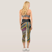 Leggings Capri Parties scintillant en verre étincelante en marbre (Verso)