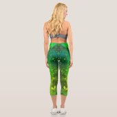 Leggings Capri Parties scintillant Lime Green (Verso)