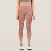 Leggings Capri Parties scintillant or Rose fille (Recto)