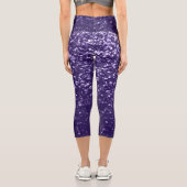 Leggings Capri Parties scintillant violet foncé ultra violet scin (Verso)