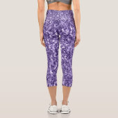 Leggings Capri Parties scintillant violet ultra violet étincelle (Verso)
