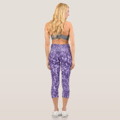 Leggings Capri Parties scintillant violet ultra violet étincelle (Verso)