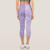 Leggings Capri Parties scintillant violette ultra violette (Verso)