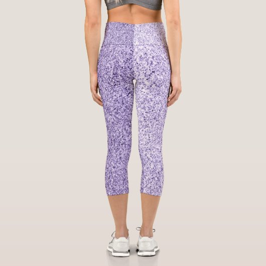 Leggings Capri Parties scintillant violette ultra violette (Verso)
