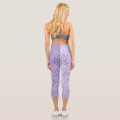 Leggings Capri Parties scintillant violette ultra violette (Verso)