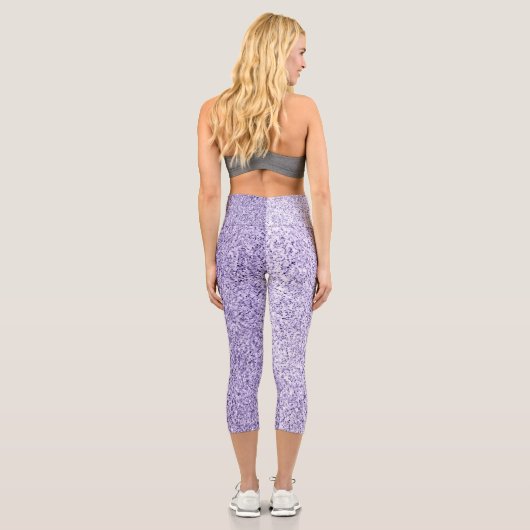 Leggings Capri Parties scintillant violette ultra violette (Verso)