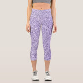 Leggings Capri Parties scintillant violette ultra violette (Recto)