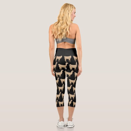 Leggings Capri Pas de Prob Llama Champagne parties scintillant d' (Verso)