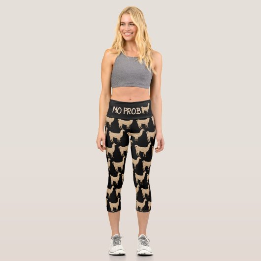 Leggings Capri Pas de Prob Llama Champagne parties scintillant d' (Recto)