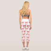 Leggings Capri Pas de Prob Llama parties scintillant corail rose  (Verso)