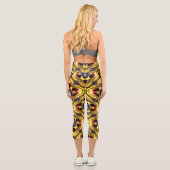 Leggings Capri Passiflora Caerulea Motif (Verso)
