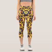 Leggings Capri Passiflora Caerulea Motif (Recto)