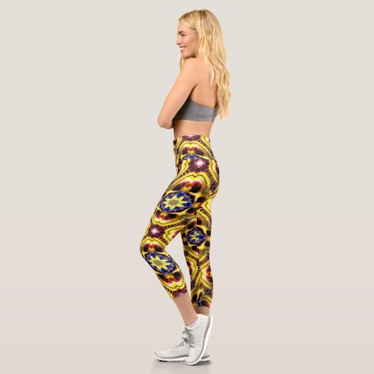 Leggings Capri Passiflora Caerulea Motif (Gauche)