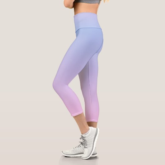 Leggings Capri Pastel Blue Pink Ombre (Gauche)