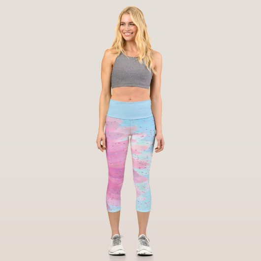 Leggings Capri Pastel Dreams Capri Haute Taille (Recto)