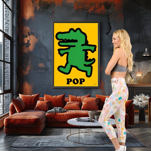 Leggings Capri Pastel Dreams : Motif Floral Abstrait doux