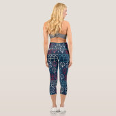 Leggings Capri Pastel Floral (Verso)