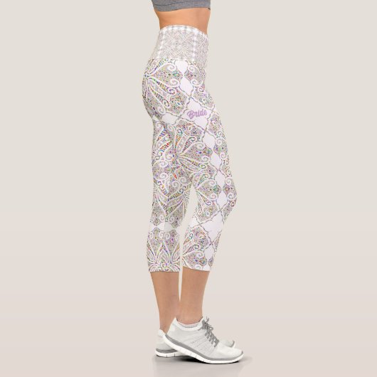 Leggings Capri Pastel Lace Look Bride's (Droite)