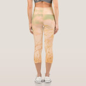 Leggings Capri Pastel Pale Golden Tree Brunch Sky (Verso)
