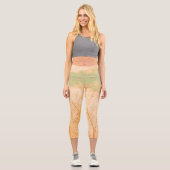 Leggings Capri Pastel Pale Golden Tree Brunch Sky (Recto)