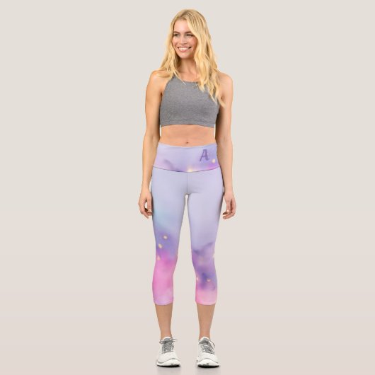 Leggings Capri Pastel Parties scintillant Nebula (Recto)