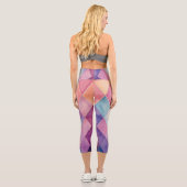 Leggings Capri Pastel Prism Capris Taille Haute (Verso)
