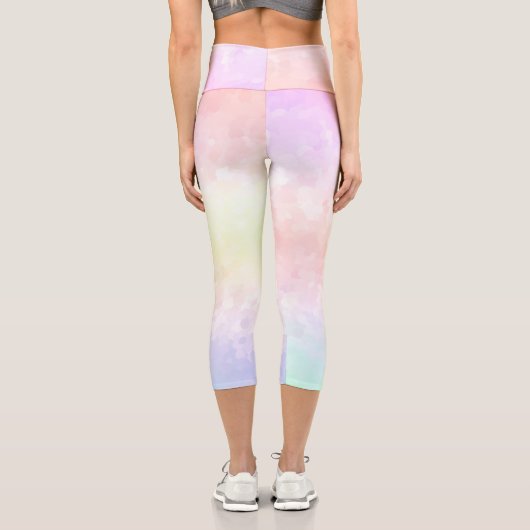 Leggings Capri Pastel Rainbow (Verso)