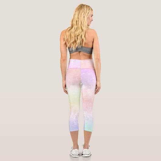 Leggings Capri Pastel Rainbow (Verso)