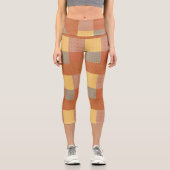Leggings Capri Patchwork De Motifs 1 Capris Haut Taille (Recto)