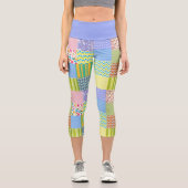 Leggings Capri Patchwork Pastel (Recto)