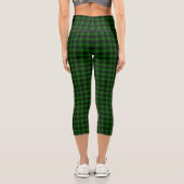 Leggings Capri Pâte verte de tartan MacArthur (Verso)