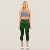 Leggings Capri Pâte verte de tartan MacArthur (Recto)