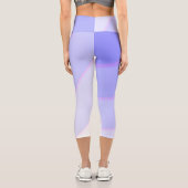 Leggings Capri Pâtel motif de wirl ombre Lilac (Verso)