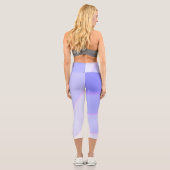 Leggings Capri Pâtel motif de wirl ombre Lilac (Verso)