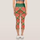 Leggings Capri Pâtes de pastèque Tartan Capri (Verso)