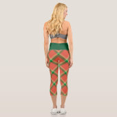 Leggings Capri Pâtes de pastèque Tartan Capri (Verso)