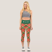 Leggings Capri Pâtes de pastèque Tartan Capri (Recto)