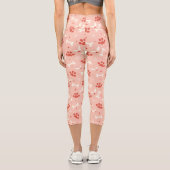 Leggings Capri Pâtes et os de Noël Motif (Verso)