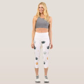Leggings Capri Pâtes et Pose Yoga Capri Leggings! 🐾 🧘 ‍ ♀️ (Recto)