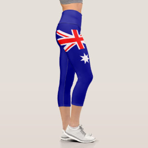 Leggings Capri patriotiques drapeau australien
