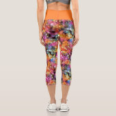 Leggings Capri Pattern de Violet Purple Blue (Verso)