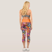 Leggings Capri Pattern de Violet Purple Blue (Verso)