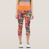 Leggings Capri Pattern de Violet Purple Blue (Recto)