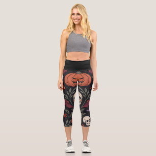 Leggings Capri Pattern d'Halloween