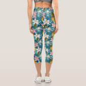 Leggings Capri Pattern tropical hibiscus (Verso)