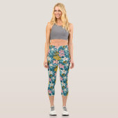 Leggings Capri Pattern tropical hibiscus (Recto)