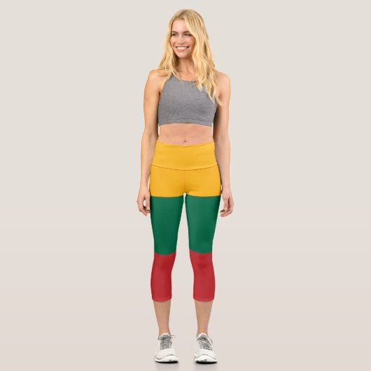 Leggings Capri pavillon lituanien (Recto)