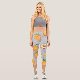 Leggings Capri Peach Pattern 6